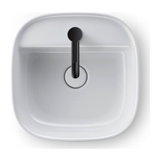 Duravit Zencha Aufsatzbecken 420mm, Weiß Hochglanz, WonderGliss, DuraCeram, Quadratisch, mit HLB, ohne Überlauf