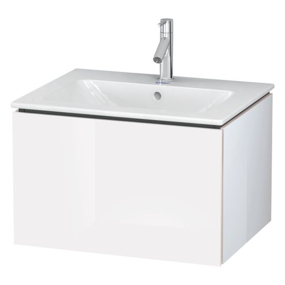 Duravit L-Cube Waschtischunterbau wandh. 481x620x400mm Eiche Marmoriert Matt, Grifflos, 1 Auszug