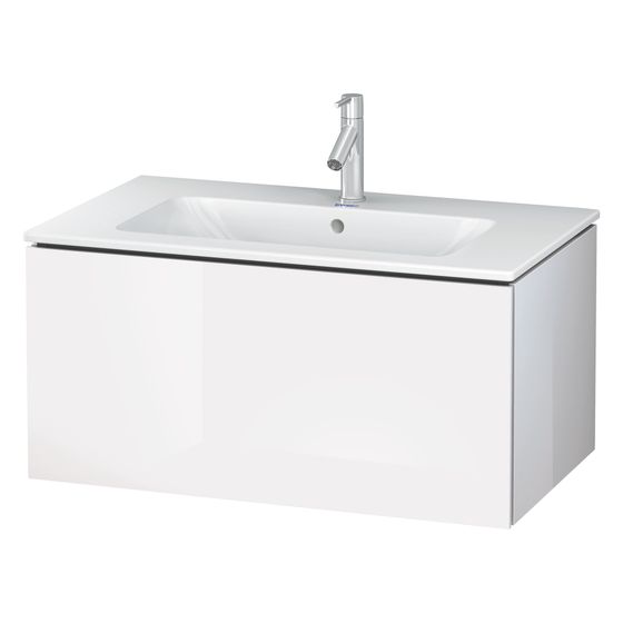 Duravit L-Cube Waschtischunterbau wandh. 481x820x400mm Eiche Marmoriert Matt, Grifflos, 1 Auszug, LC614105555