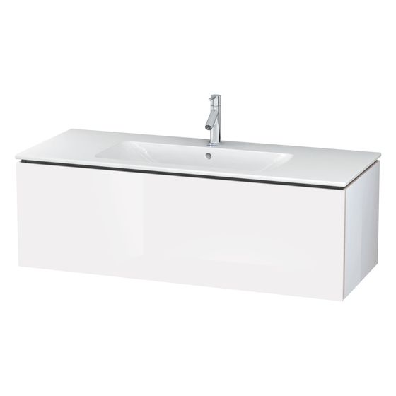 Duravit L-Cube Waschtischunterbau wandh. 481x1220x400mm Eiche Marmoriert Matt, Grifflos, 1 Auszug
