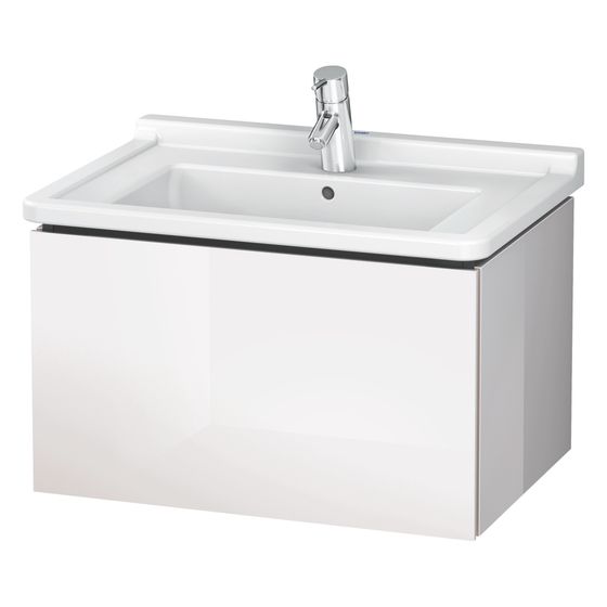 Duravit L-Cube Waschtischunterbau wandh. 469x670x408mm Eiche Marmoriert Matt, Grifflos, 1 Auszug