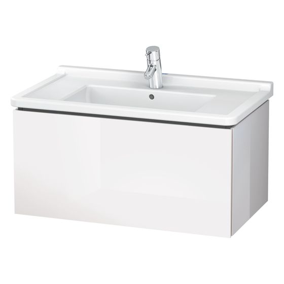 Duravit L-Cube Waschtischunterbau wandh. 469x820x408mm Eiche Marmoriert Matt, Grifflos, 1 Auszug