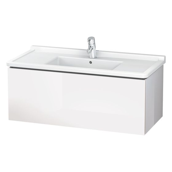 Duravit L-Cube Waschtischunterbau wandh. 469x1020x408mm Eiche Marmoriert Matt, Grifflos, 1 Auszug