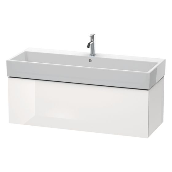 Duravit L-Cube Waschtischunterbau wandh. 459x1184x394mm Eiche Marmoriert Matt, Grifflos, 1 Auszug