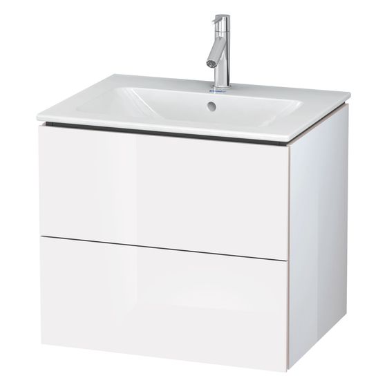 Duravit L-Cube Waschtischunterbau wandh. 481x620x550mm Eiche Marmoriert Matt, Grifflos, 2 SK