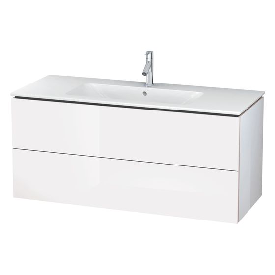 Duravit L-Cube Waschtischunterbau wandh. 481x1220x550mm Eiche Marmoriert Matt, Grifflos, 2 SK