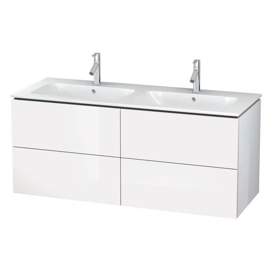 Duravit L-Cube Waschtischunterbau wandh. 481x1290x550mm Eiche Marmoriert Matt, Grifflos, 4 SK