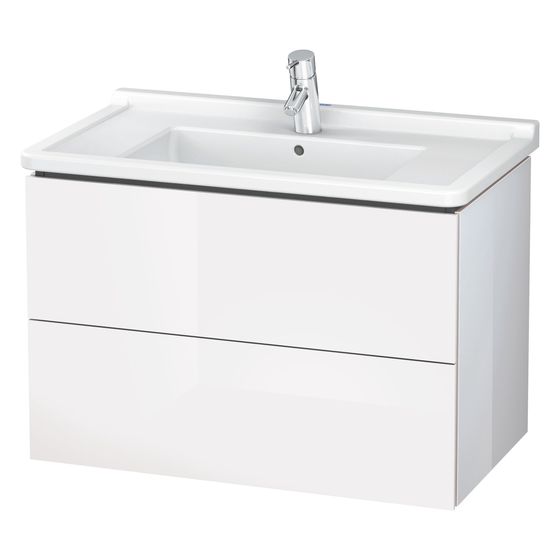 Duravit L-Cube Waschtischunterbau wandh. 469x820x558mm Eiche Marmoriert Matt, Grifflos, 2 SK