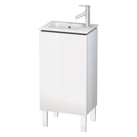 Duravit L-Cube Waschtischunterbau bodenst. 294x420x704mm L, Eiche Mar. Matt, Grifflos, 1 Tür, Automatiktürscharnier