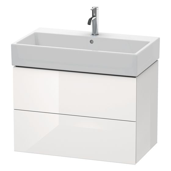 Duravit L-Cube Waschtischunterbau wandh. 459x784x544mm Eiche Marmoriert Matt, Grifflos, 2 SK