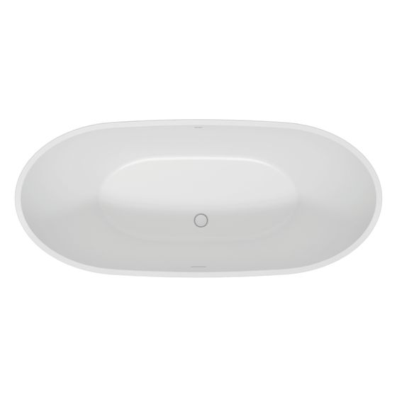 Duravit DuraVato Badewanne 690x800x1800mm, 202l, Weiß glänzend, Oval, Freistehend, 2 Rückenschrägen Nahtlose Acrylverkleidung