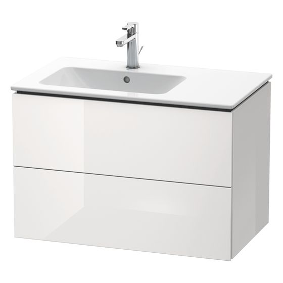 Duravit L-Cube Waschtischunterbau wandh. 481x820x550mm Eiche Marmoriert Matt, Grifflos, 2 Schubkästen, LC629105555