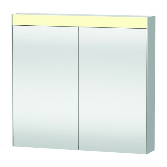 Duravit XBase Möbelwaschtisch, Waschtischunterbau, Spiegelschrank 490x830x2000mm, 2 Schubkastensten, Graphit Matt, 830mm