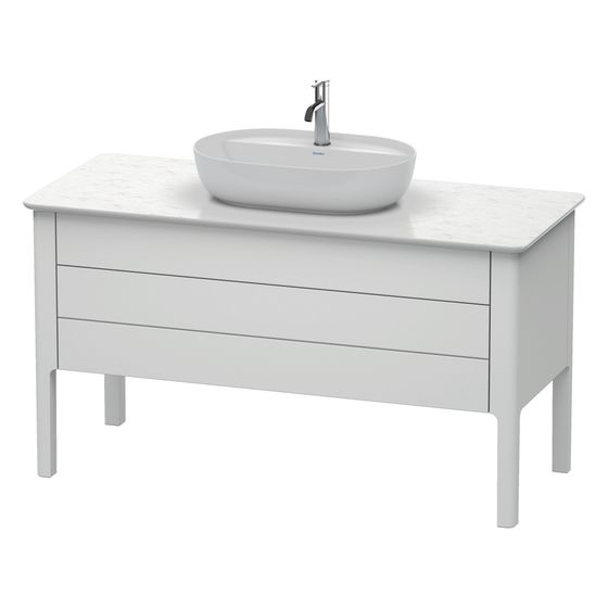 Duravit Luv Konsolenwaschtischunterbau bodenstehend 570x1338x743mm ohne KSP Nachtblau Seidenmatt Grifflos, 1 AZ/SK
