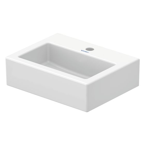 Duravit Vero Handwaschbecken 350x450x160mm, Weiß Hochglanz, WonderGliss, Rechteckig,1 Waschplatz/HL mittig, ohne Überlauf