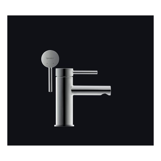 Duravit Circle Einhebel-Waschtischmischer S, Chrom 4,5l/min, Hebelgriff, Ausladung 100mm, Höhe 152mm, Normalstrahl
