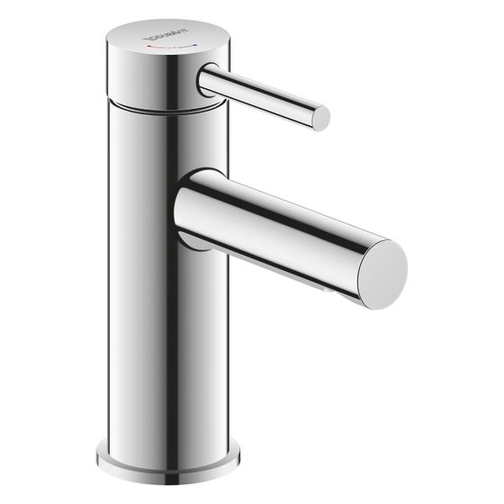 Duravit Circle Einhebel-Waschtischmischer S FreshStart, FreshStart, Chrom 4,5l/min, Hebelgriff, Ausladung 100mm, Höhe 152mm