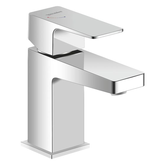 Duravit Manhattan Einhebel-Waschtischmischer S FreshStart, Chrom, 4,5l/min, Hebelgriff, Ausladung 95mm, Höhe 138mm