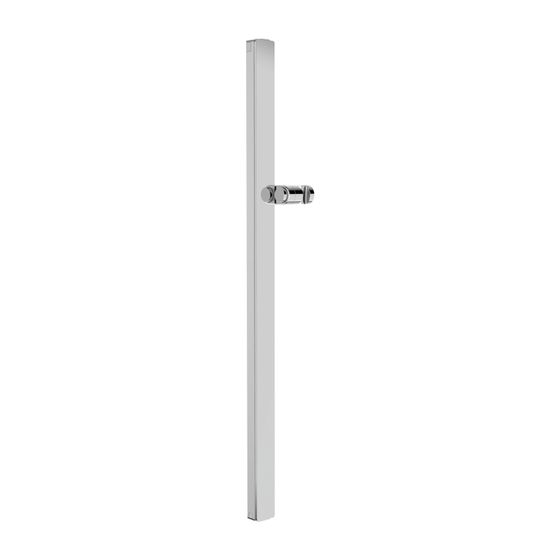 Duravit Brausestange 810mm, Handbrausehalterung höhenverstellbar, Chrom Hochglanz