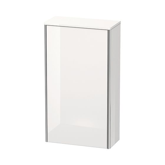 Duravit XSquare Halbhochschrank Dekor 236x500x896mm Taupe SM, 1 Tür R 2 Glas-FB mit Alutr. Grifflos