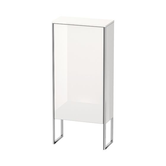 Duravit XSquare Halbhochschrank Dekor 236x500x1136mm Weiß SM, 1 Tür R 2 Glas-FB mit Alutr. Grifflos