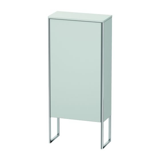 Duravit XSquare Halbhochschrank Dekor 236x500x1136mm Weiß SDM, 1 Tür L, 2 Glas-FB mit Alutr. Grifflos, Tip-on