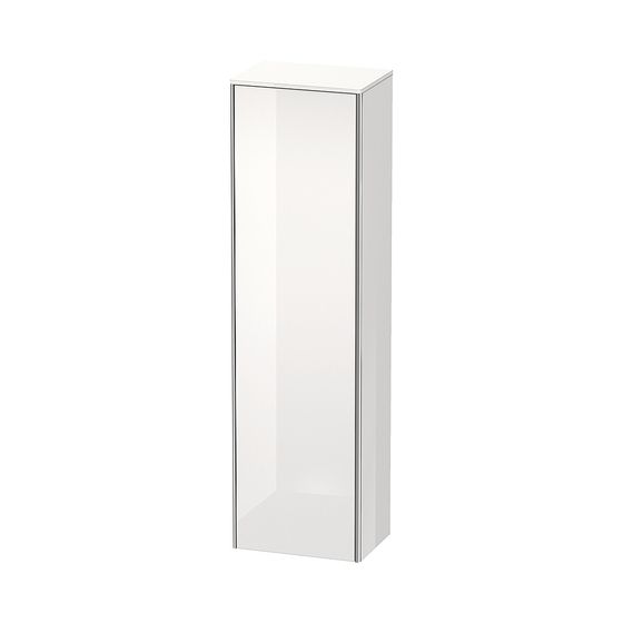 Duravit XSquare Hochschrank Lack 356x500x1776mm Weiß SM, 1 Tür L, Grifflos, 4 Glasfachböden, 20mm Tip-on