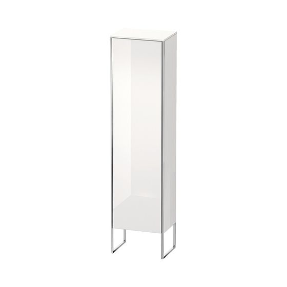 Duravit XSquare Hochschrank Dekor 356x500x2016mm Taupe SM, 1 Tür L, Grifflos, 4 Glasfachböden, 20mm Tip-on