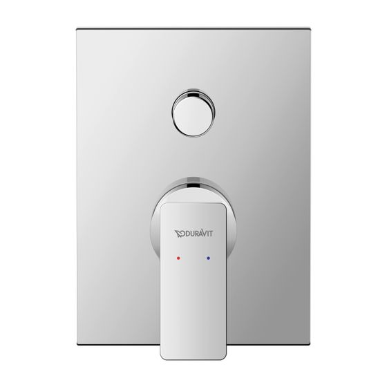 Duravit Manhattan Einhebelmischer Unterputz Set, Anzahl Verbraucher 2, Chrom, 24l/min, Rosette eckig, 125x171mm