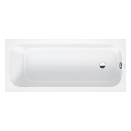 Duravit Qatego Badewanne480x700x1600mm, 225l, Weiß glänzend, Rechteckig, Einbau, 1 Rückenschräge variabel Acrylverkleidung