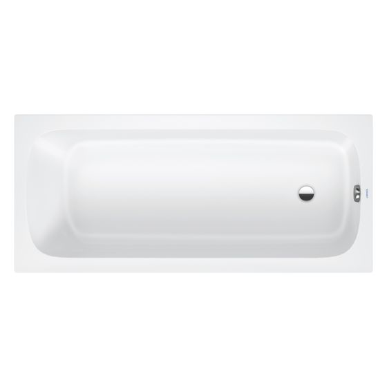 Duravit Qatego Badewanne480x750x1700mm, 250l, Weiß glänzend, Rechteckig, Einbau, 1 Rückenschräge variabel Acrylverkleidung
