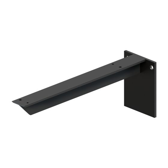 Duravit Universal Konsolenträger 400x100x138mm, Diamantschwarz Matt, Stahl für Qatego Konsolen