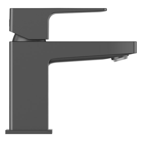 Duravit Manhattan Einhebel-Waschtischmischer S, Mattschwarz, 4,5l/min, Hebelgriff, Ausladung 95mm, Höhe 138mm