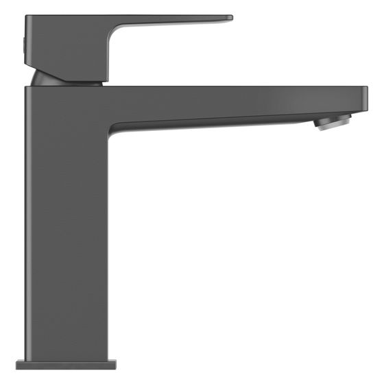 Duravit Manhattan Einhebel-Waschtischmischer M, Mattschwarz, 4,5l/min, Hebelgriff, Ausladung 129mm, Höhe 170mm