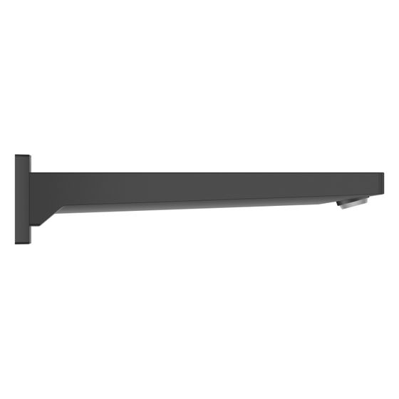 Duravit Manhattan Wanneneinlauf Mattschwarz, Rosette eckig, Ausladung 189mm,19, 5 l/min