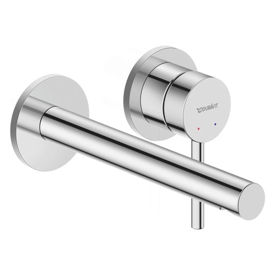 Duravit Circle Einhebel-Waschtischmischer, Chrom 5,5l/min, Hebelgriff, Ausladung 200mm, Höhe 85mm, Normalstrahl