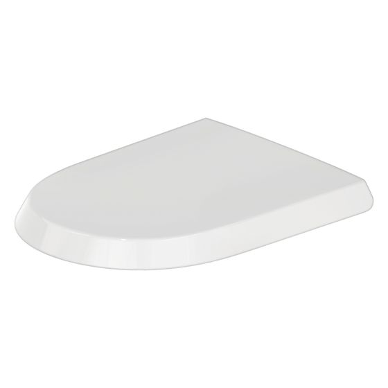 Duravit Qatego WC-Sitz D-shaped Weiß Hochglanz, 463x44x369mm, mit Absenkautomatik, Sitzgarnitur abnehmbar, überlappend