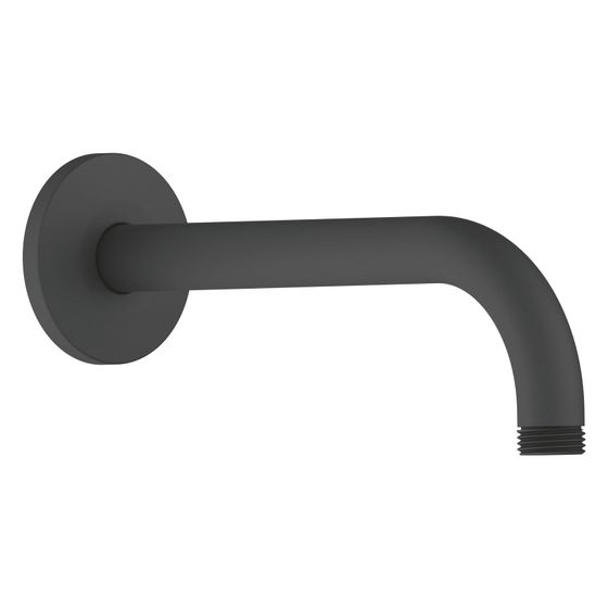 Duravit Brausearm Länge 210mm Wandmontage Rosette rund, Mattschwarz