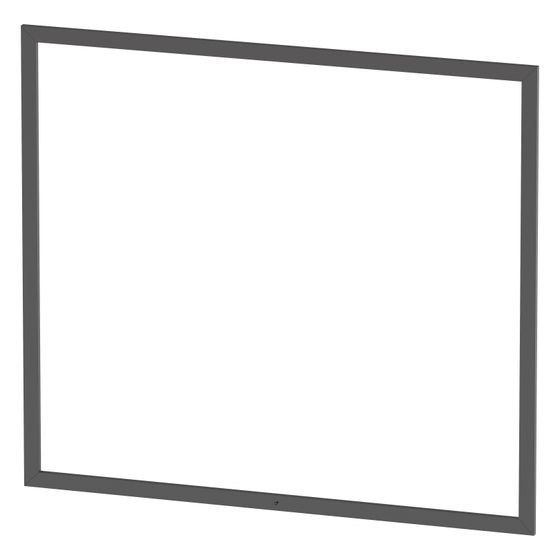 Duravit L-Cube Einbaurahmen, Aufsatz, Teilweise montiert, Graphit Aluminium Matt, Aluprofil, Touch-LED, für Spiegelschr. L-Cube