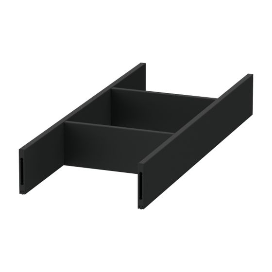 Duravit Universal Inneneinteilung, Diamantschwarz, passen für Waschtischunterbau Serie Qatego
