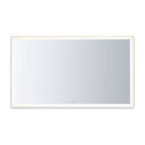 Duravit L-Cube Spiegel Wandmontage 67x1200x700mm, Weiß, LED, 32W, Betätigung Sensorschalter unten/rechts