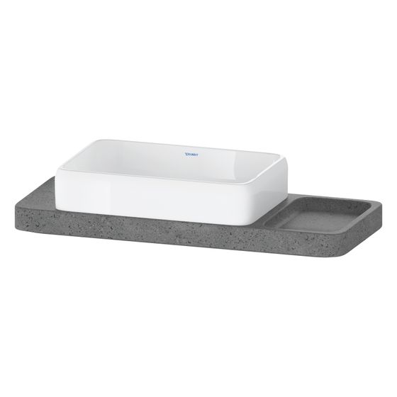 Duravit Qatego Aufsatzbecken mit Konsole 410x1000x200mm, Rechteckig, Geschliffen, D4800300