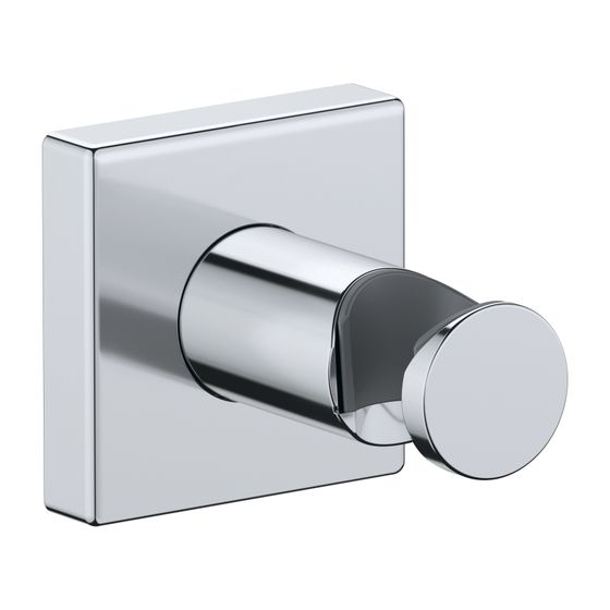 Duravit Brausehalter Konisch, 55x102mm, Messing, eckig, Chrom Hochglanz