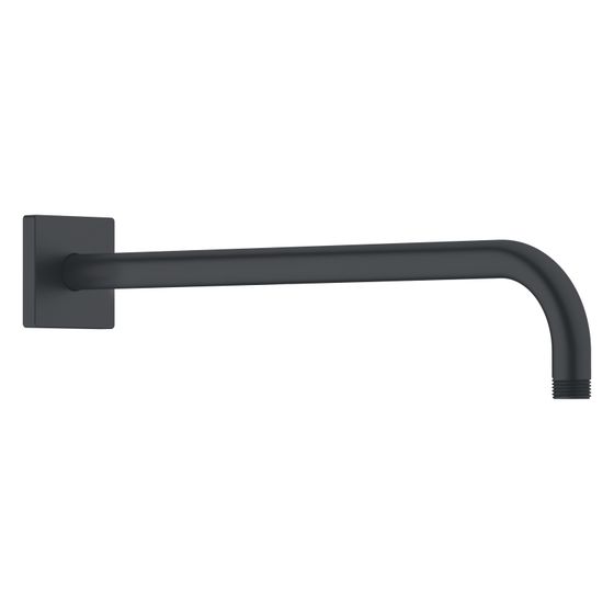 Duravit Brausearm Länge 410mm Wandmontage Rosette eckig, Mattschwarz