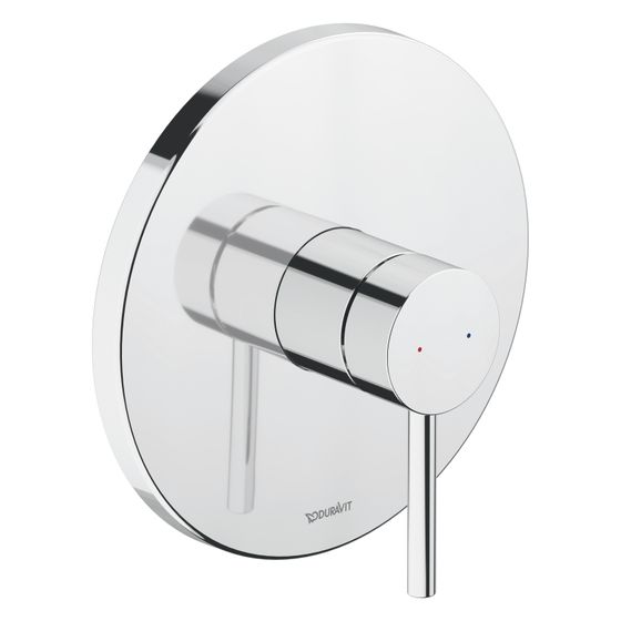 Duravit Circle Einhebel-Brausemischer Unterputz, Anzahl Verbraucher 1, Chrom, 24,5l/min, Rosette rund