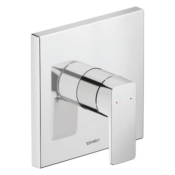 Duravit Manhattan Einhebel-Brausemischer Unterputz, Anzahl Verbraucher 1, Chrom, Rosette eckig, 150x150mm
