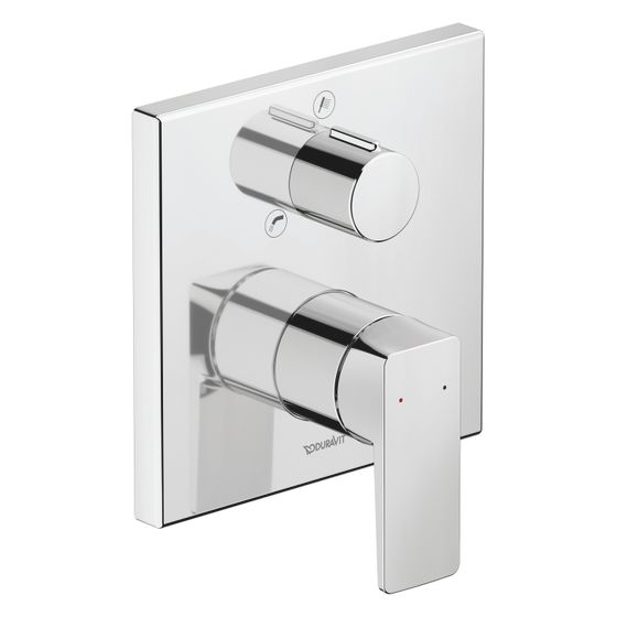 Duravit Manhattan Einhebel-Wannenmischer Unterputz, Anzahl Verbraucher 2, Chrom, Handb./Wanneneinlauf, Rosette eckig, 150x173mm