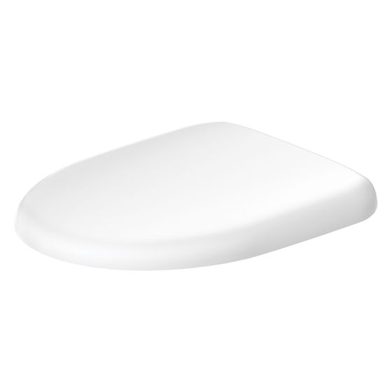 Duravit Architec WC-Sitz Weiß HG 373x43x445mm ohne Absenkautomatik, Sitzgarnitur abnehmbar, Edelstahl-Scharniere, überlappend