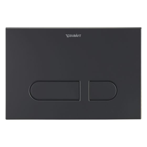 Duravit DuraSystem A1 Betätigungsplatte mechanisch für WC Dual Flush Aufgesetzt/Fächenbündig, Mattschwarz