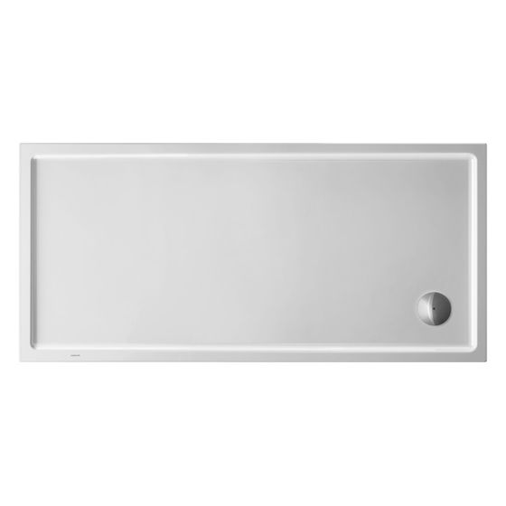 Duravit Starck Slimline Duschwanne 800x1600x60mm, Rechteckig, Weiß glänzend, Antislip, aus Sanitäracryl, Ablauf Ecke, Höhe 60mm